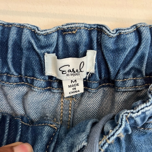 Wide Leg Denim Pants - Picture 10 of 14